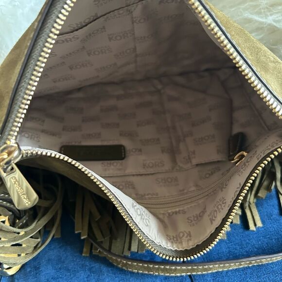 Michael Kors Olive Fringe Shoulder Bag - Picture 5 of 5